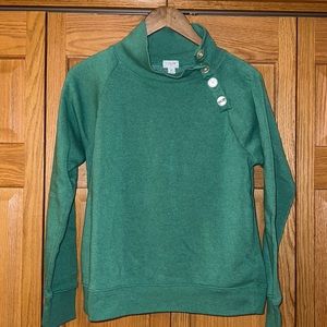 J Crew size medium green pullover